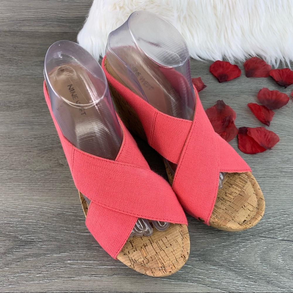 Nine West Wedge‎ Sandals Size 10M